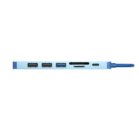Докинг станция VCom Docking Station Type-C 7-in-1 - CUE18 - PD3.0 100W, HDMI, USB3.0 x 1, USB2.0 x 2, SD, TF
