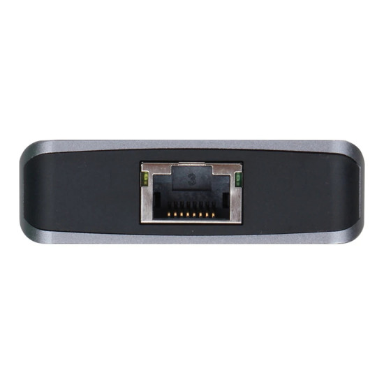 Докинг станция VCom Docking Station USB-C 13-in-1 - CU4706 - HDMI x 2, DP, USB3.0 x 3, USB-C, USB2.0, RJ45, SD/TF, PD100W, Audio, L-Shape USB-C