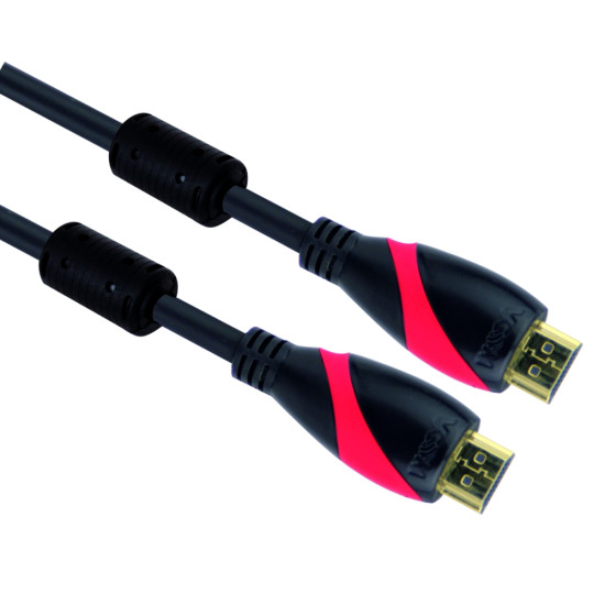HDMI кабел VCom HDMI M / M Ultra HD 4k2k Gold +2 Ferrite v1.4 ethernet 3D - CG525D-15m