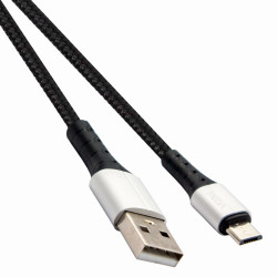USB кабел VCom USB 2.0 AM / Micro USB M 2A Charging, 1m - CU278M