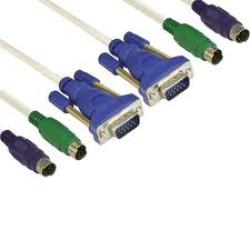 KVM кабелен комплект VCom KVM switch set - CK501A-1.5m