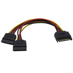 SATA кабел VCom SATA разклонител Power splitter 15-pin M / 2xFemale - CE360-0.15m