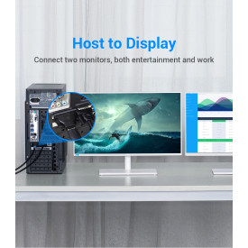 Адаптер Vention DVI M / HDMI F Gold plated - ECDB0