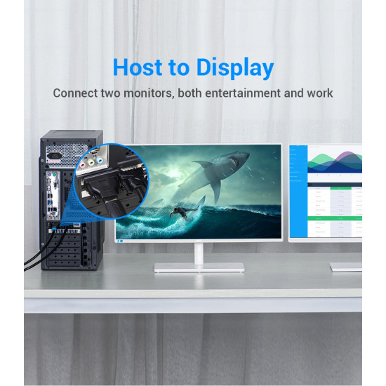 Адаптер Vention DVI M / HDMI F Gold plated - ECDB0