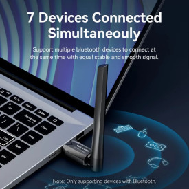 USB WiFi адаптер Vention Dual Band, 650Mbps, Black - KDTB0