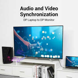 Display Port кабел Vention v1.2 DP M / M Black 4K 1.5M - HACBG
