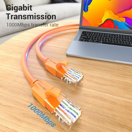 Мрежови кабел Vention LAN UTP Cat.6 Patch Cable - 2M Orange - IBEOH