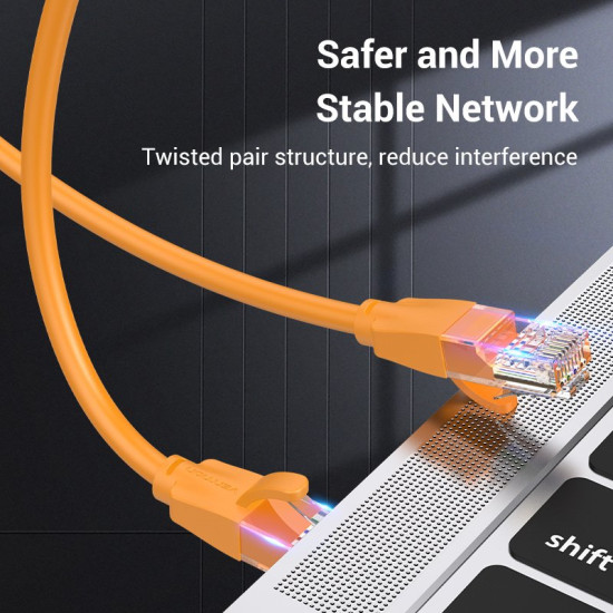 Мрежови кабел Vention LAN UTP Cat.6 Patch Cable - 2M Orange - IBEOH