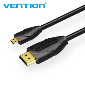 HDMI кабел Vention Micro HDMI2.0 Cable 1.5M Black - VAA-D03-B150