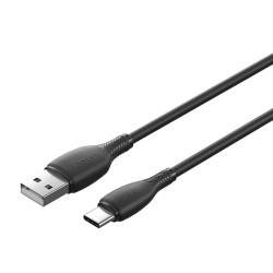 USB кабел Vention USB 2.0 A Male to C Male 3A 0.25M Black - CTWBC
