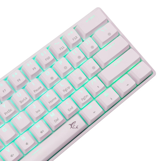 Клавиатура White Shark Gaming Mechanical Keyboard SHINOBI 2 - YUSYA 5P Red Switches (English US), White