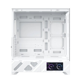 Кутия за компютър Xigmatek Case ATX - Alphard Pro Arctic - 6 inch LCD Display, 6 ARGB Fans