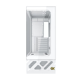Кутия за компютър Xigmatek Case ATX - Alphard Pro Arctic - 6 inch LCD Display, 6 ARGB Fans
