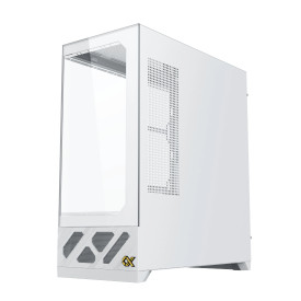 Кутия за компютър Xigmatek Case ATX - Alphard Pro Arctic - 6 inch LCD Display, 6 ARGB Fans