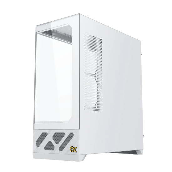 Кутия за компютър Xigmatek Case ATX - Alphard Pro Arctic - 6 inch LCD Display, 6 ARGB Fans