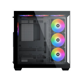 Кутия за компютър Xigmatek Case ATX - AQUA V AIR - 7 ARGB Fans, Black
