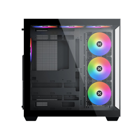 Кутия за компютър Xigmatek Case ATX - AQUA V AIR - 7 ARGB Fans, Black