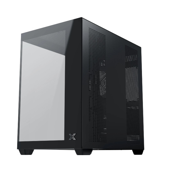 Кутия за компютър Xigmatek Case ATX - AQUA V AIR - 7 ARGB Fans, Black