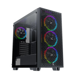 Кутия за компютър Xigmatek Case EATX - Gaming G Pro - Mesh, 4 ARGB fans