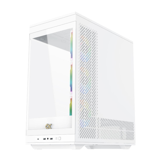 Кутия за компютър Xigmatek Case EATX - Meta Arctic - 4 x 120 mm ARGB fans