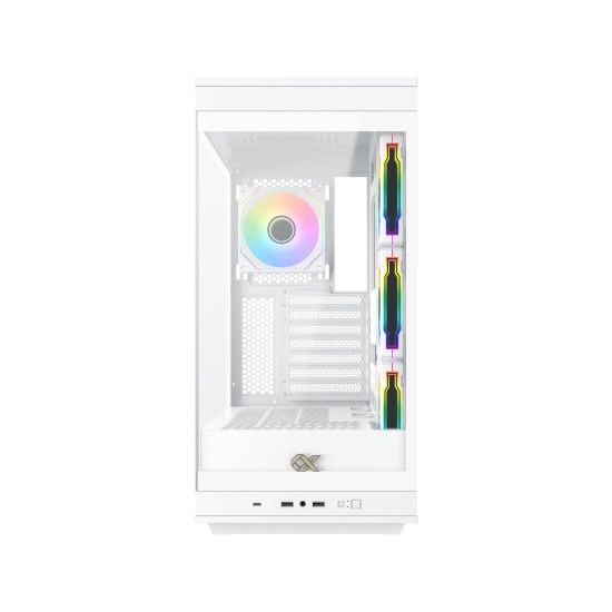 Кутия за компютър Xigmatek Case EATX - Meta Arctic - 4 x 120 mm ARGB fans