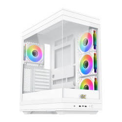 Кутия за компютър Xigmatek Case EATX - Meta Arctic - 4 x 120 mm ARGB fans