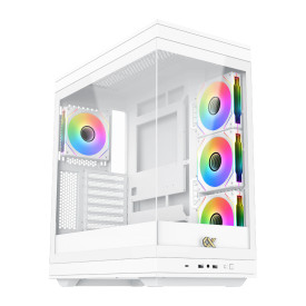 Кутия за компютър Xigmatek Case EATX - Meta Arctic - 4 x 120 mm ARGB fans