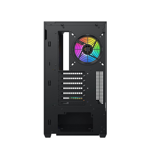 Кутия за компютър Xigmatek Case EATX - Vision - 7 ARGB Fans, LCD Display Panel, Smart Fan Control