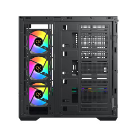 Кутия за компютър Xigmatek Case EATX - Vision - 7 ARGB Fans, LCD Display Panel, Smart Fan Control