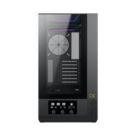 Кутия за компютър Xigmatek Case EATX - Vision - 7 ARGB Fans, LCD Display Panel, Smart Fan Control