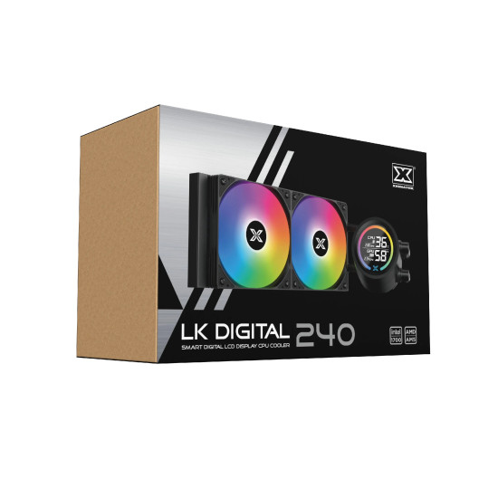 Водно охлаждане Xigmatek Water Cooling LK 240 Digital - LED Display, A-RGB