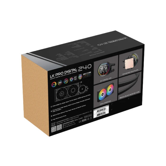 Водно охлаждане Xigmatek Water Cooling LK Pro 240 Digital - 2.7 inch Digital LCD Display