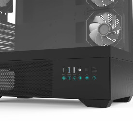 Кутия за компютър Zalman Chronix ATX, Mid Tower, Tempered Glass, Black