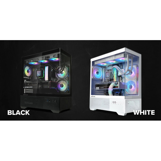 Кутия за компютър Zalman Chronix ATX, Mid Tower, Tempered Glass, Black