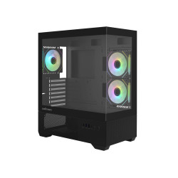 Кутия за компютър Zalman Chronix ATX, Mid Tower, Tempered Glass, Black