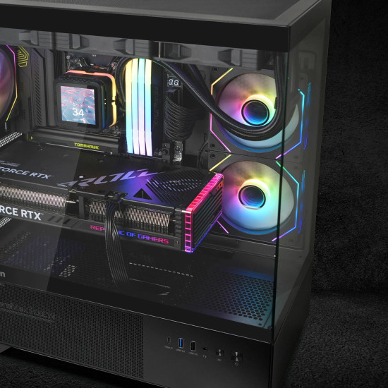 Кутия за компютър Zalman Chronix ATX, Mid Tower, Tempered Glass, Black
