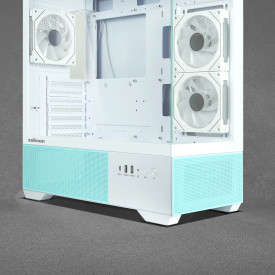 Кутия за компютър Zalman Case ATX - Chronix WHITE V2 - 3 x 120 mm A-RGB, USB-C, Tempered Glass