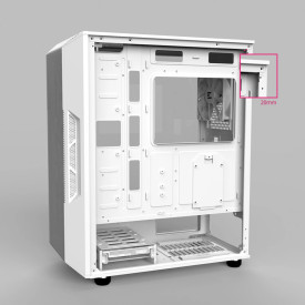 Кутия за компютър Zalman Case ATX - i3 NEO ARGB - Mesh, aRGB, Tempered Glass, White