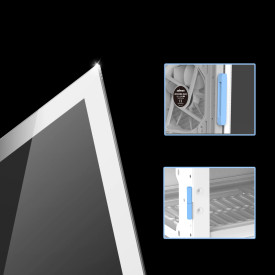 Кутия за компютър Zalman Case ATX - i3 NEO ARGB - Mesh, aRGB, Tempered Glass, White