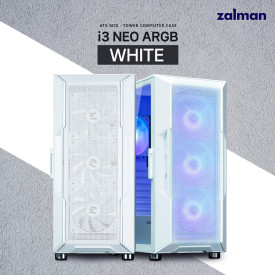 Кутия за компютър Zalman Case ATX - i3 NEO ARGB - Mesh, aRGB, Tempered Glass, White
