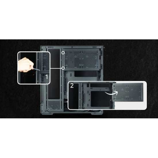 Кутия за компютър Zalman Case ATX - P40 Prism Black