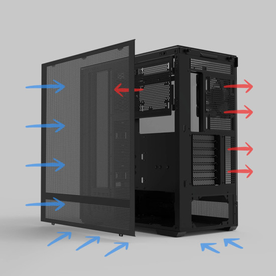 Кутия за компютър Zalman Case ATX - P40 Prism Black