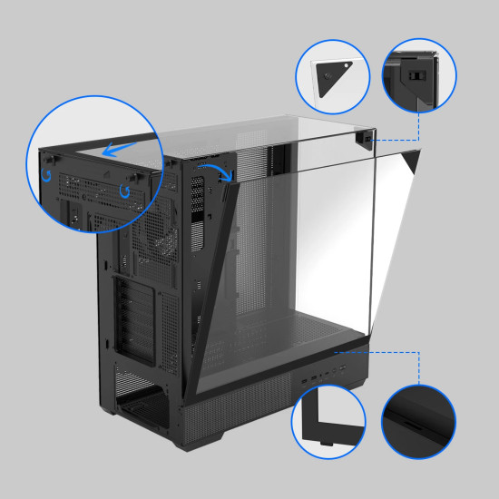 Кутия за компютър Zalman Case ATX - P40 Prism Black