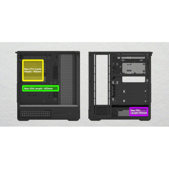 Кутия за компютър Zalman Case ATX - P40 Prism Black