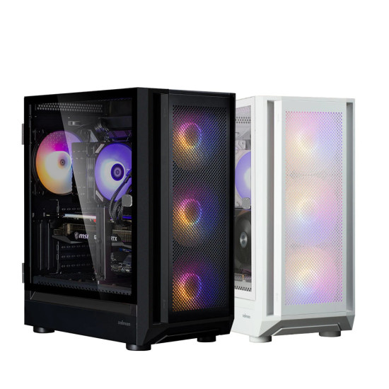 Кутия за компютър Zalman Case EATX - I6 Black - RGB, Tempered Glass, 3 fans included