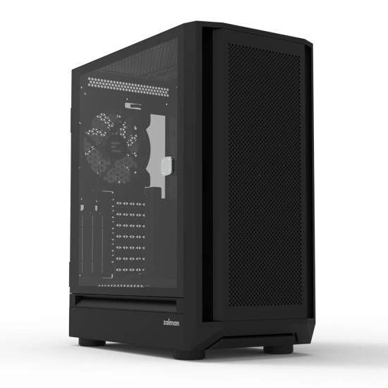 Кутия за компютър Zalman Case EATX - I6 Black - RGB, Tempered Glass, 3 fans included
