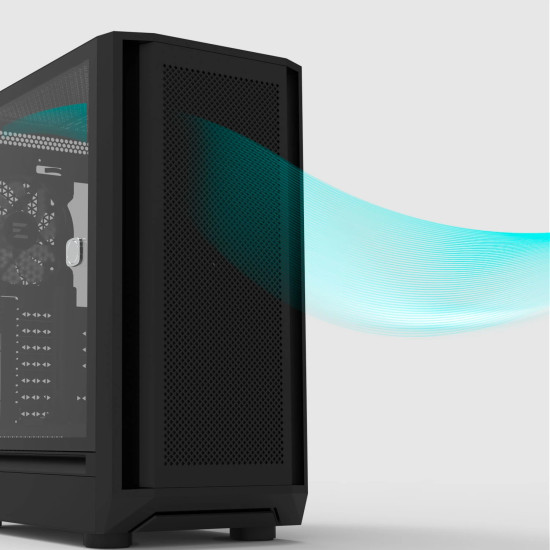 Кутия за компютър Zalman Case EATX - I6 Black - RGB, Tempered Glass, 3 fans included