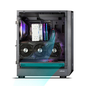 Кутия за компютър Zalman Case EATX - I6 Black - RGB, Tempered Glass, 3 fans included