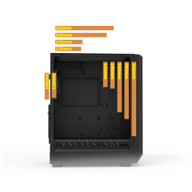 Кутия за компютър Zalman Case EATX - I6 Black - RGB, Tempered Glass, 3 fans included