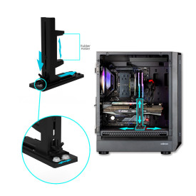 Кутия за компютър Zalman Case EATX - I6 Black - RGB, Tempered Glass, 3 fans included